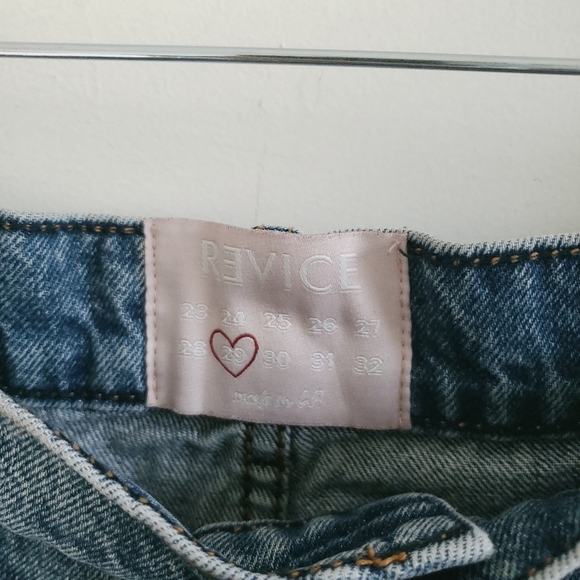 Revice Size 29 Light Wash Distressed Cut Off Denim Light Blue Short Shorts - Picture 3 of 7